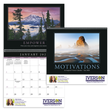 Motivations Appointment Calendar - Spiral